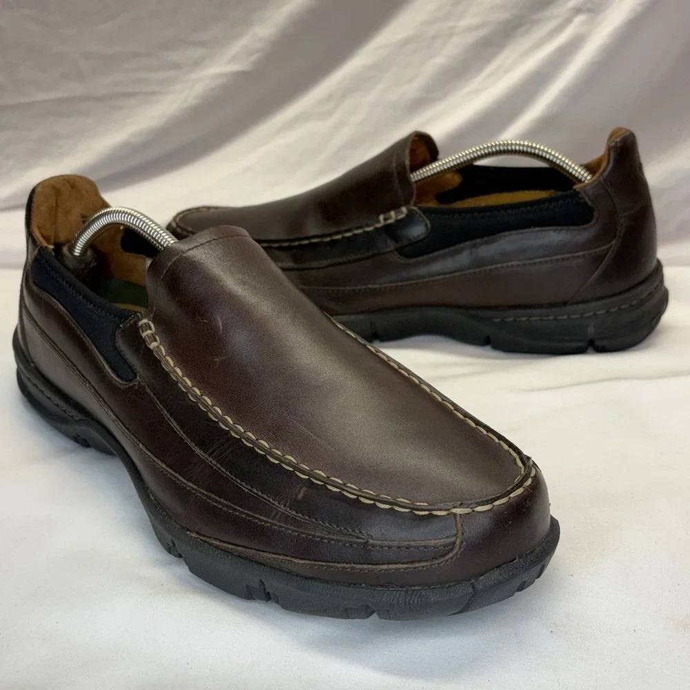 Timberland Smart Loafers Comfort Men's Brown Leather Slip-On Shoes Size 11 M